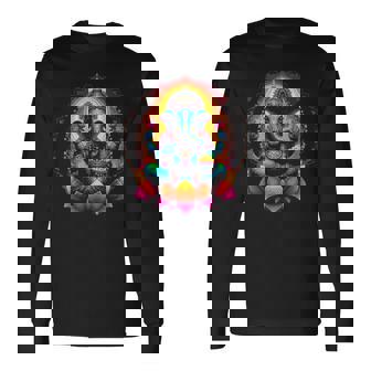 Ganesha-Symbol Yoga Hindu-Elefant Gott Ganesha Puja Langarmshirts - Geschenkecke