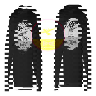 Gasstation Air Race Aceite De Motor Para Coche Bicicletas Garaje Camiseta de manga larga - Regaloses