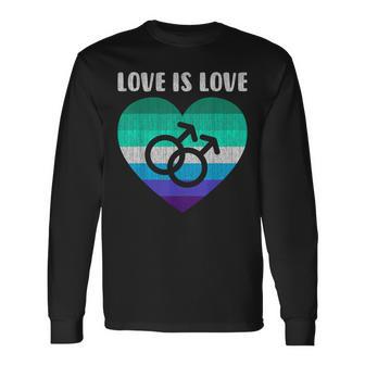 Gay Männerymbol Mit Herz Liebe Ist Liebe Langarmshirts - Seseable