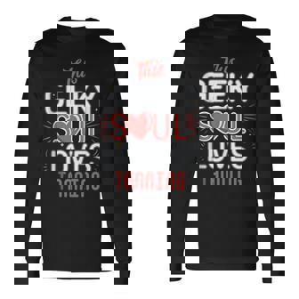 Geeky Soul Loves Tanning Sun Lover Beach Vacation Fun Tank Top Long Sleeve T-Shirt | Mazezy