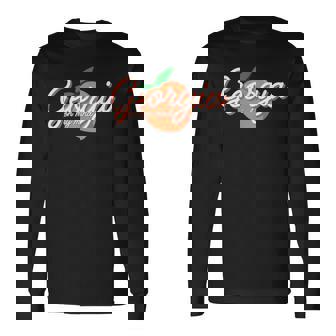 Georgia On My Mind Vacation Souvenir Long Sleeve T-Shirt - Thegiftio