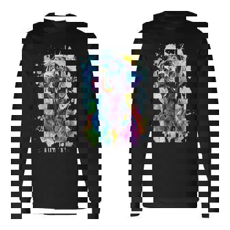 German Shorthaired Pointer Lovers Pop Art German Pointer Long Sleeve T-Shirt | Mazezy