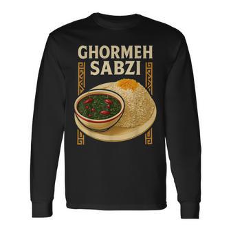 Ghormehabzi Persischer Eintopf Mitafran-Reis Langarmshirts - Geschenkecke