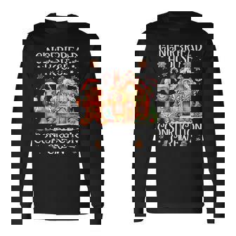 Gingerbread House Construction Crew Cookie Baking Christmas Long Sleeve T-Shirt - Thegiftio