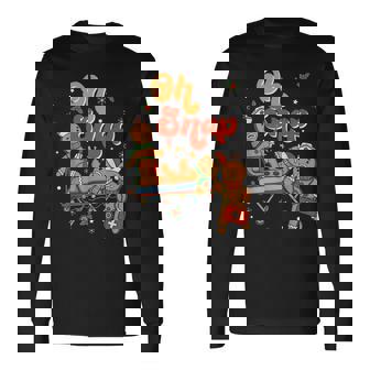 Gingerbread Man Oh Snap Christmas Cookie Baking Xmas Long Sleeve T-Shirt - Thegiftio