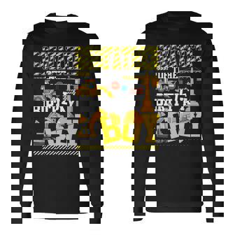 Godfather Of The Birthday Boy Construction Worker Birthday Long Sleeve T-Shirt - Seseable