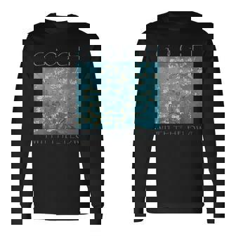 Gogh With The Flow アーモンドブロッサム ヴァン・ゴッホの絵画 長袖Tシャツ - Kawaiitshirt