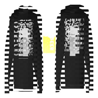 Gokugoku ビール 生ビール 泡 夏 居酒屋 仲間 楽しい 美味しい 爽快 メンズ レディース 長袖Tシャツ - Kawaiitshirt