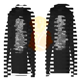 Golden Retriever Game Day Football Team Sports Dog Lover Kid Long Sleeve T-Shirt | Mazezy