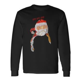 Goo Goo Gaga Santa Claus Long Sleeve T-Shirt - Monsterry