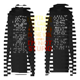 I Gottaee The Candy First I'm Not Bid Creepy Humor 長袖Tシャツ - Kawaiitshirt