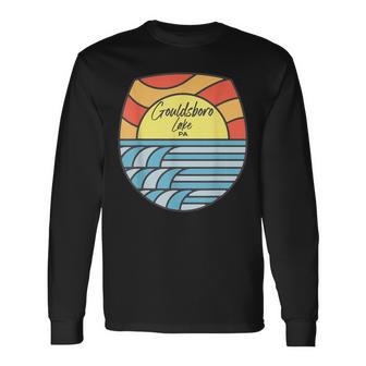 Gouldsboro Lake Pennsylvania PA Sunset Souvenir Long Sleeve T-Shirt | Mazezy