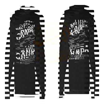 Grandpa Metal Detecting Treasure Hunter Metal Detector Long Sleeve T-Shirt - Thegiftio