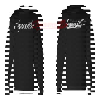 Greenville North Carolina South Carolina Vintage Varsity Long Sleeve T-Shirt | Mazezy