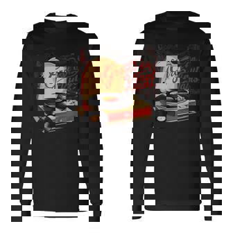 Groove On レトロビニールジャム、レトロビニールレコード 長袖Tシャツ - Kawaiitshirt