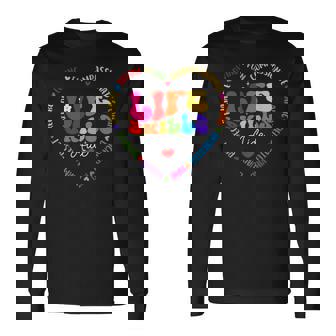 Groovy Life Skills Aide Team Teacher Special Ed SPED Squad Long Sleeve T-Shirt | Mazezy