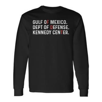 Gulf Of Mexico Dept Of Defense Kennedy Center Long Sleeve T-Shirt - Monsterry