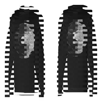 Half Mooninyl Record – Music Lover Lunar Graphic 長袖Tシャツ - Kawaiitshirt