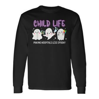 Halloween Child Life Specialist Fall Child Life Specialist Long Sleeve T-Shirt | Mazezy
