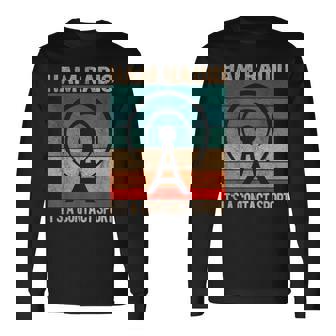 Ham Radio Operator Grandpa Amateur Radio Retro Vintage Long Sleeve T-Shirt | Mazezy
