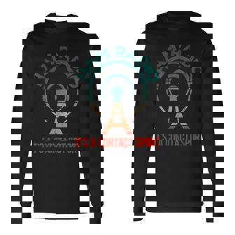 Ham Radio Operator Grandpa Dad Amateur Radio Retro Long Sleeve T-Shirt | Mazezy