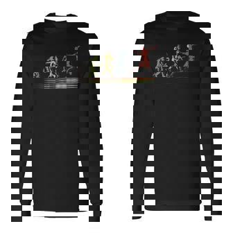 Handball Evolution Handballer Handballspielerport Langarmshirts - Seseable