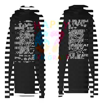 Happy 67th Day Of 5th Grade Ice Cream Drip 67 Days Kids Long Sleeve T-Shirt | Mazezy