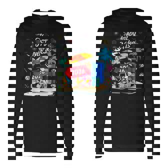 Happy New Year Party 2026 Family Matching Custom Vacation Long Sleeve T-Shirt | Mazezy