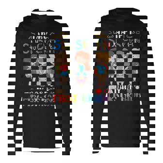 Happy Six Seven Day Of First Grade Student Back To School Long Sleeve T-Shirt | Mazezy