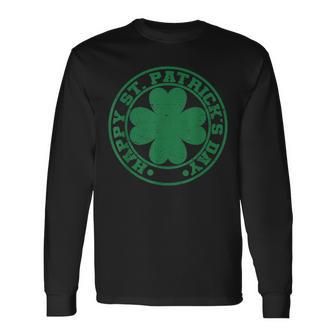 Happyt Patrick's Day Herren Damen Kinder Kleeblatt Langarmshirts - Geschenkecke