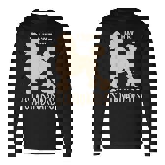 I Havetandards プードル キュート スタンダード プードル 長袖Tシャツ - Kawaiitshirt