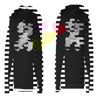 Heart Candy Forensics Science Valentines Scene Investigation Long Sleeve T-Shirt | Mazezy