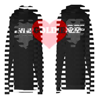 I Heart Goldie I Love Goldie カスタマイズ可 長袖Tシャツ - Kawaiitshirt