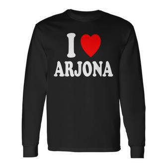 I Heart Love Arjona Bolivar Colombia Travel Tourism Long Sleeve T-Shirt - Thegiftio UK