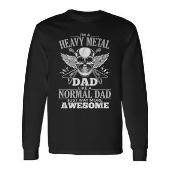 Heavy Metal Dad Para Amantes De La Música Punk Rock Camiseta de manga larga - Regaloses