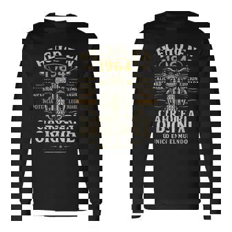 Hecho En 1964 62 Años Cumpleaños Moto Biker Hombre Motero Camiseta de manga larga - Regaloses