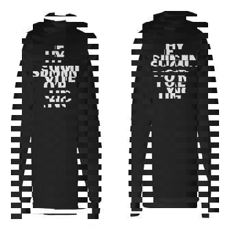 Hey Seungmin You're Lying Kpop Stay Hyunnie Quote Long Sleeve T-Shirt | Seseable FR