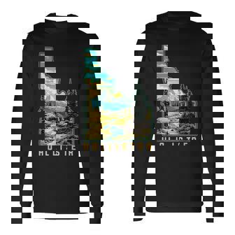 Hollister Idahotate Outdoor Nature Graphic 長袖Tシャツ - Kawaiitshirt