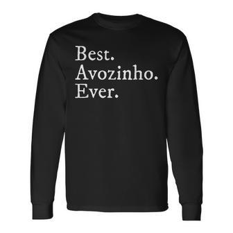 Hombre Mejor Avozinho Ever Grandpa In Portugués Cool Regalos Camiseta de manga larga - Regaloses