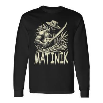 Homme Martinique Creole Madinina Martinik Belle Idee Cadeau 972 T-shirt à manches longues - Cadeauxyz