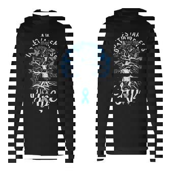 Hope Diabetes Awareness Month Type 1 Diabetes Ribbon Long Sleeve T-Shirt | Mazezy