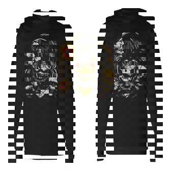 Horror Anime Manga Japanese Scary Kawaii Anime Goth Long Sleeve T-Shirt - Monsterry