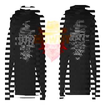 Howdy Western Cowboy Howdy Cowboy Rodeo Long Sleeve T-Shirt - Thegiftio