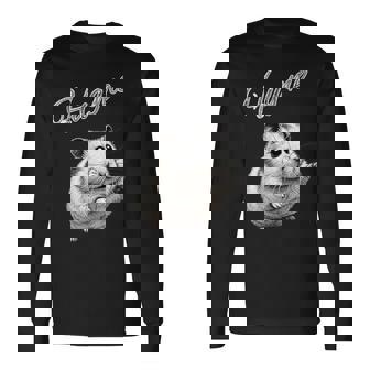 Hug Me ジャンガリアンハムスター アートデザイン 可愛い おしゃれ 動物 齧歯類 長袖Tシャツ - Kawaiitshirt