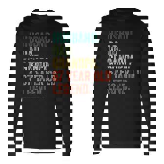 Husband Dad Grandpa 67 Year Old Legend 67Th Birthday Long Sleeve T-Shirt - Monsterry