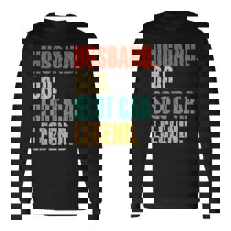 Husband Dad Slot Car Legend RC Cars Long Sleeve T-Shirt | Mazezy