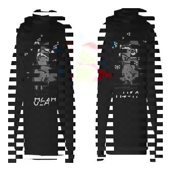 Huzzah Frog Knight Sword Meme Quote Christmas Long Sleeve T-Shirt - Monsterry