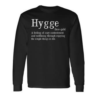 Hygge Definition Camiseta de manga larga - Regaloses