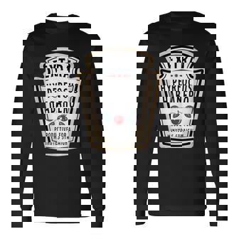 Hyperfocus Habanero Overthinker ADHD Ketchup Long Sleeve T-Shirt | Mazezy