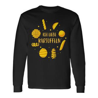Ich Liebe Kartoffeln Kartoffelariationen Langarmshirts - Geschenkecke